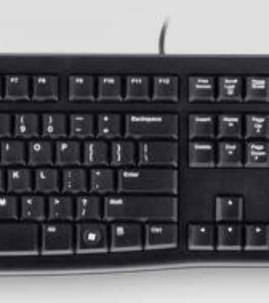 Комплект клавиатура+мышь Logitech MK120 проводной, USB, 1000 DPI, чёрный(заводская гравировка)