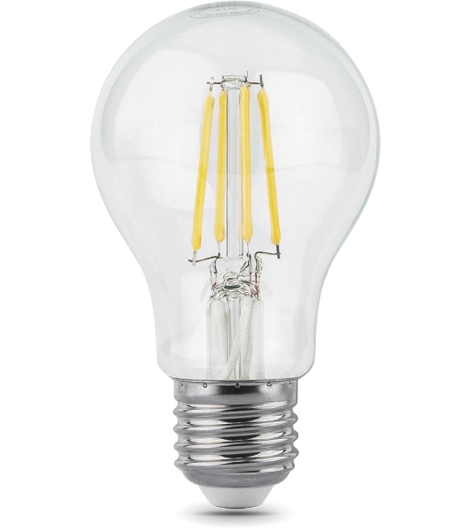 Лампа светодиодная Gauss 102802206LED Filament А60 Е27 6Вт 4100к 1/10/40