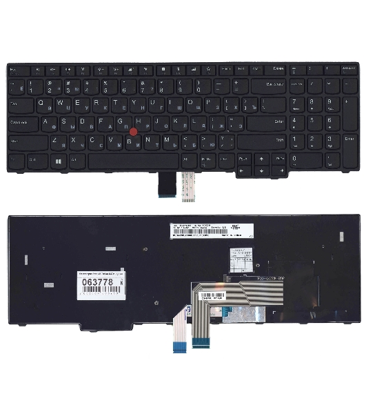 Клавиатура для ноутбука Lenovo ThinkPad E570 E575 черная