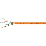 Кабель витая пара UTP (U/UTP) Cabeus UTP-4P-Cat.5e-SOLID-LSZH-100 категория 5e, 4 пары (24 AWG), одножильный, оранжевый, LSZH, нг(А)-HF, (100 м), фото4