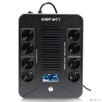 Источник бесперебойного питания SMARTWATT UPS SAFE PRO LCD 600 Line-interactive 600VA/360W Brick (Euro x8, USB, RJ11/RJ45 protection, LCD, 275x210x9, фото13