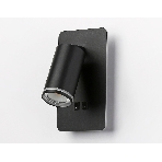 Настенный светильник с выключателем Ambrella light FW2466 BK черный GU10 max 12W+LED 4200K 9W 185*105*150, фото5