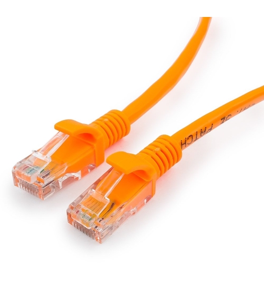 Патч-корд UTP Cablexpert cat.5e, 1м, литой, многожил. оранжевый