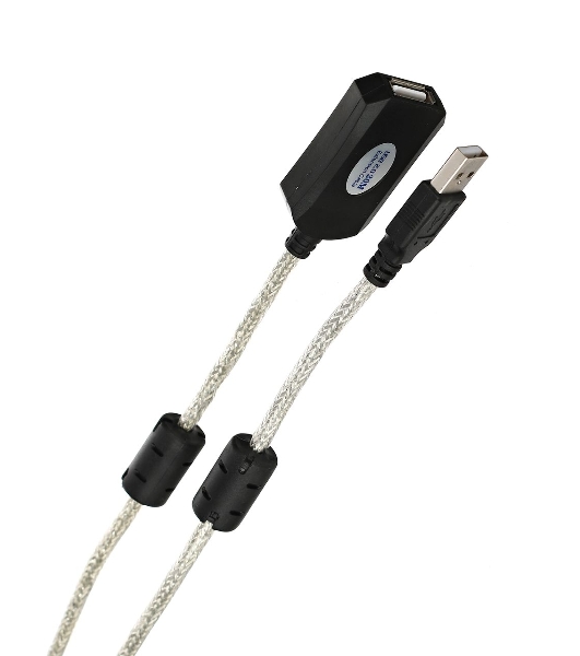 Кабель VCOM VUS7049-15M Кабель-адаптер USB2.0-repeater, удлинительный активный Am-->Af 15м