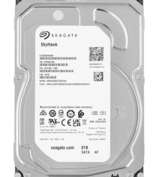 Жесткий диск Seagate HDD SATA 8Tb, SkyHawk Surveillance, 256Mb buffer, ST8000VX009, 1 year