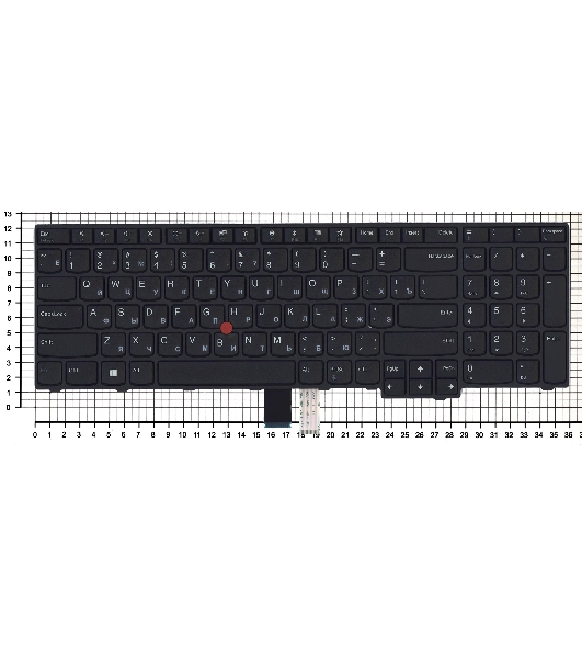 Клавиатура для ноутбука Lenovo ThinkPad E570 E575 черная
