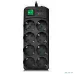 Сетевой фильтр SVEN SF-08E-16 (3 м 8 розеток с защитными шторками,16А) черный, цветная коробка, фото10