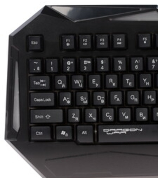 Клавиатура Qumo Dragon War Spirit проводная, USB Type-A, чёрный