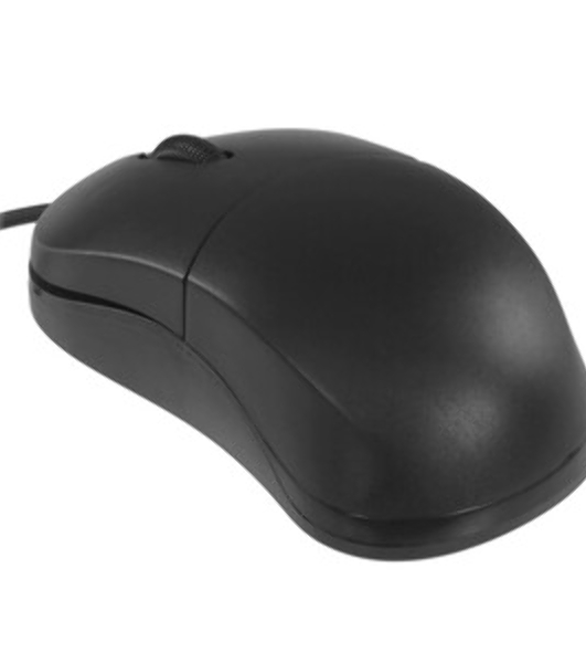 Мышь проводная Qumo Simple Office M92 черный, 1000 dpi, USB, кнопки - 3