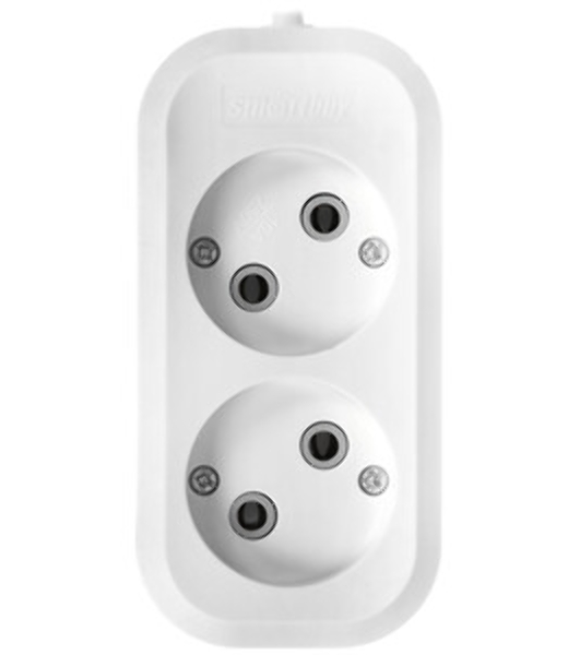 Удлинитель бытовой Smartbuy (SBE-10-2-03-N) 2 гнз х 3,0 м (10А/2.2 кВт, ПВС 2х1.0)