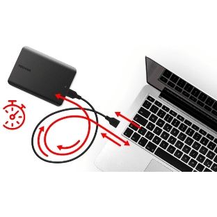 Внешний HDD 2.5' Toshiba Canvio Basics, 4TB, USB 3.2 Gen 1 Type-A, 5400 rpm, черный (аналог HDTb440EK3CA)