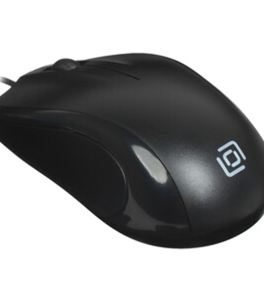 Мышь проводная Oklick 185V2 черный, 1200 dpi, USB, кнопки - 3