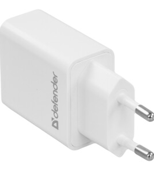 Сетевой адаптер питания Defender 1xUSB, 5V/2.1А, белый (UPA-21)