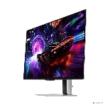 Монитор 32' Samsung OLED серебристый OLED 3840x2160, 240 Гц, 0.03 мс, 16:9, 260 кд/м², 2xHDMI 2.1, DP 1.4, 3.5 Jack, USB Hub (2x USB 3.2), FreeSync, HDR10+, Edge Lighting, изогнутый, серебристый, фото9