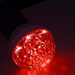Лампа шар Neon-night e27 10 LED Ø50мм красная 24В (постоянное напряжение), фото 1
