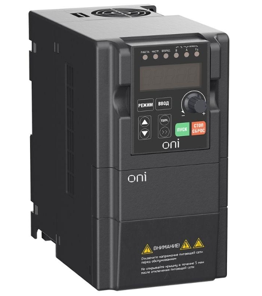 Преобразователь частоты A150 380В 3ф 1.5кВт 5А встроенный торм. модуль ONI A150-33-15NT