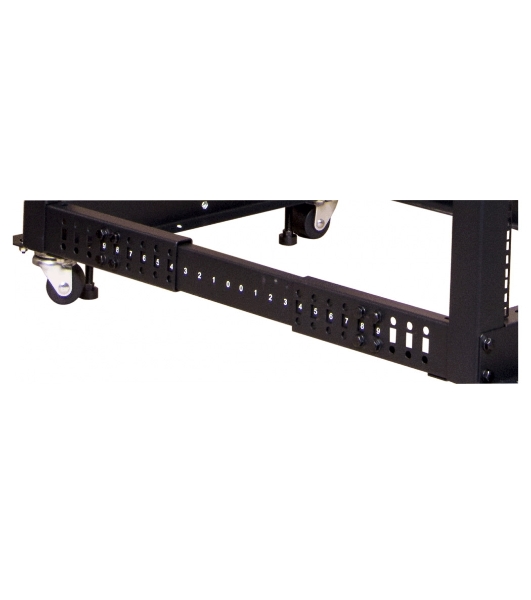 Стойка двухрамная Lanmaster TWT-RACK2-42U-ADJ 42U 480ммX560мм 1000кг черный
