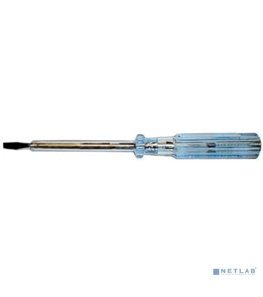 Отвертка индикаторная, белая ручка FIT IT 100-500 В, 190 мм 56529