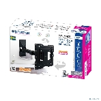 Кронштейн Kromax DIX-17 BLACK (для LED/LCD телевизоров 22'-55', max 30 кг, настенный, 4 ст свободы, наклон ±15°, поворот 180°, от стены 63-300 мм, max VESA 400x400 мм, вращение экрана ±5°, съемная монтажная пластина, кабель-канал, 5 шт/уп.), фото3