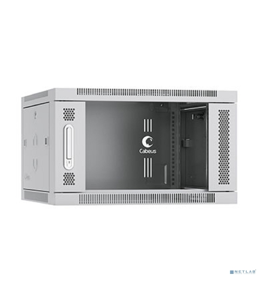 Шкаф телекоммуникационный Cabeus SH-05F-6U60/35 настенный 19' 6U 600x350x368 мм (ШхГхВ) дверь стекло
