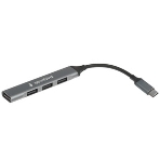 Разветвитель USB2.0 Gembird UHB-C201, 4xUSB2.0, кабель Type-C 10 см, алюминий, пакет, фото6