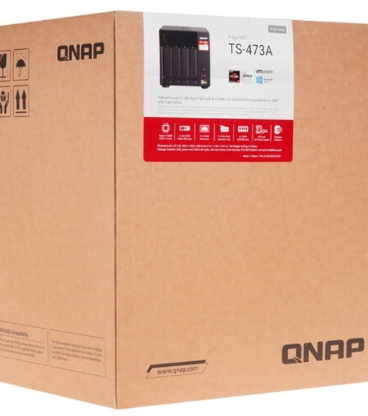 Сетевое хранилище NAS Qnap TS-473A-8G 4-bay Ryzen V1500B