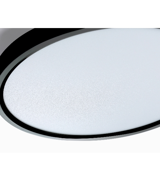 Потолочный светодиодный светильник Ambrella light FZ3055 BK черный IP44 33W+10W 6400+6400К D370*40 (Без ПДУ)