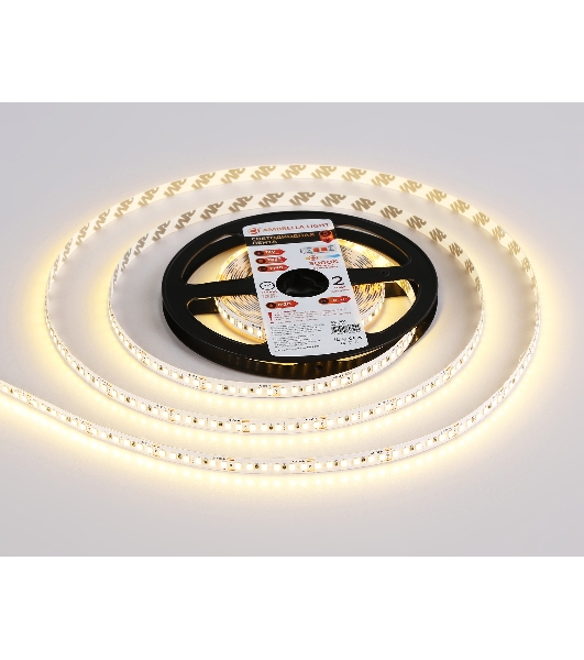Светодиодная лента Ambrella light GS1301 2835 180Led/ 14.4W m/ 12V IP20 3000K/ 5000*8*1.2mm (2 конт.)