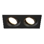 Встраиваемый поворотный точечный светильник Ambrella light TN102746/2 BK черный IP20 GU5.3/2 180*95*25, фото10
