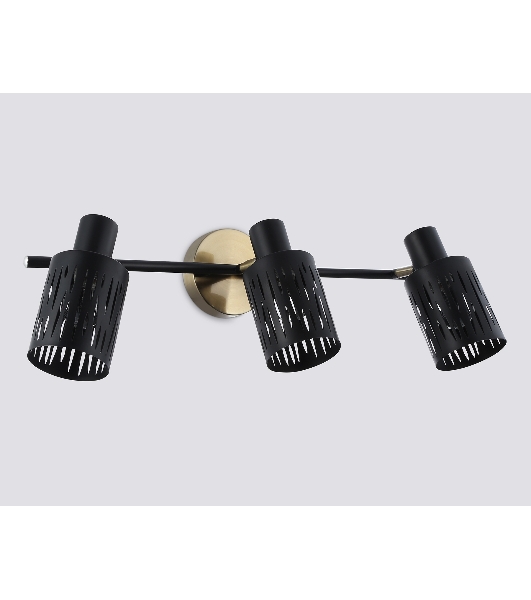 Светильник Ambrella light TR8669/3 BK/SB чёрный/бронза E14/3 max 60W 560*100*190