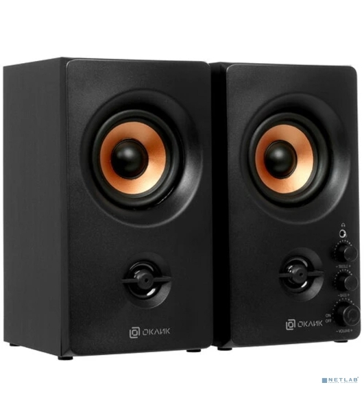 Акустическая система Oklick OK-164 2.0 черный 30Вт