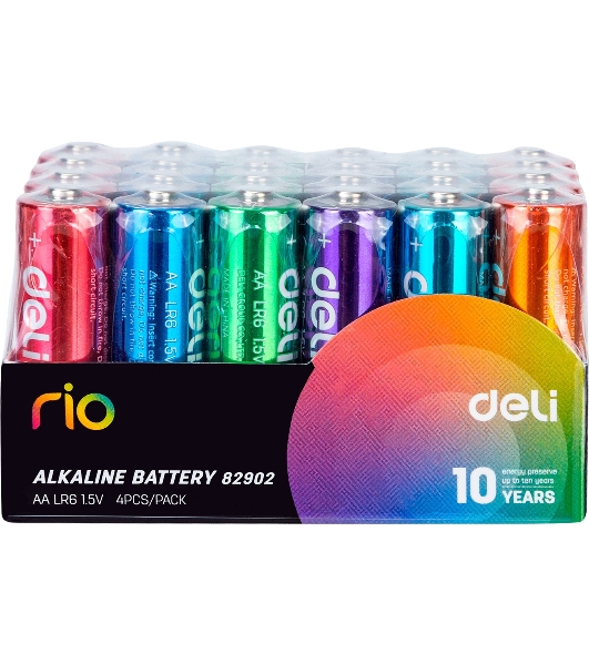 Батарея Deli Rio AA (4шт) спайка