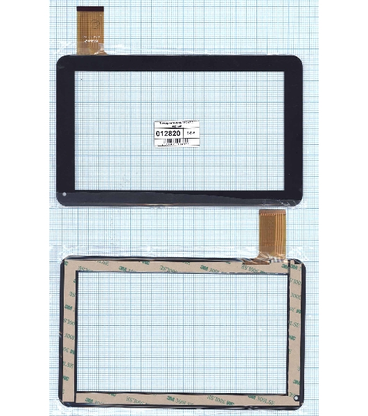 Сенсорное стекло (тачскрин) WJ518-FPC v2.0, черное