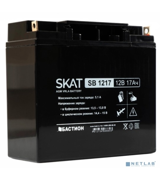 Батарея для ИБП Бастион SKAT SB 1217, 12В, 17Ач