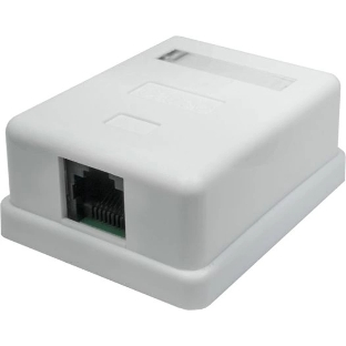 Розетка компьютерная 1-м 8P8C (RJ-45) UTP кат.5E SUPRLAN 10-0307