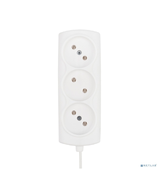 Удлинитель PROconnect STANDARD 3 гнезда, 1.5 м, 2х0.75 мм², б/з, белый