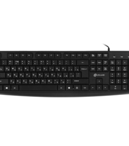 Комплект клавиатура+мышь Oklick S603 проводной, USB, 1200 DPI, чёрный