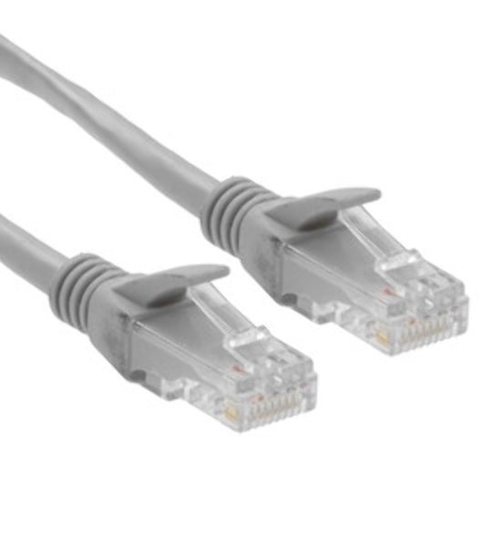 Патч-корд ExeGate EX286385RUS UTP-RJ45-RJ45-5e-5M-LSZH-GY, UTP, cat.5e, LSZH, 5м, серый