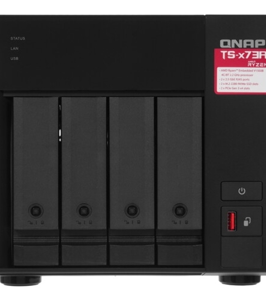 Сетевое хранилище NAS Qnap TS-473A-8G 4-bay Ryzen V1500B