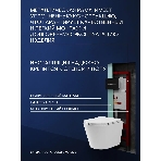 Комплект BAU 6 в 1: инсталляция BAU PRO, унитаз подвесной безободковый торнадо обратного потока Bau Nimb Hurricane-2, быстросъемное тонкое сиденье дюропласт микролифт, клавиша черная матовая/вставка хром, фото7