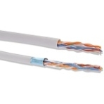 Кабель связи витая пара U/UTP, cat.5e, 4 пары 24AWG solid, 305м, ПВХ, серый, фото2