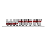 Набор торцевых головок Matrix, 1/4', 12-ти гр., CrV, 10 шт., 4-13мм, фото7