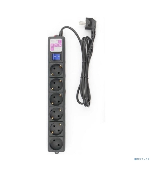 Фильтр-удлинитель PowerCube 1,9 м 6 р 16А SPG6-B1,9M (21887), черный