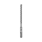 Бур по бетону Kranz SUPER 8x160 мм, профессиональный, цельная крестовая пластина, SDS PLUS, фото 1