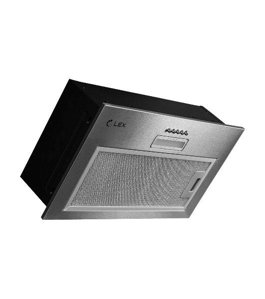 Вытяжка встраиваемая LEX GS Bloc LIGHT 600 нержавеющая сталь, 53 см, 500 куб. м/ч, 44 дБ