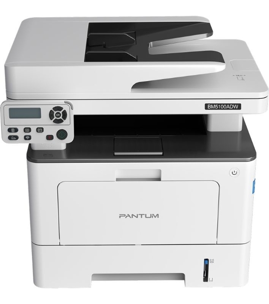 МФУ лазерное Pantum BM5100ADW, A4, ч/б, печ. до 40 стр/мин., скан. до 24 стр/мин., 1200x1200dpi, USB, RJ-45, Wi-Fi, проектная модель