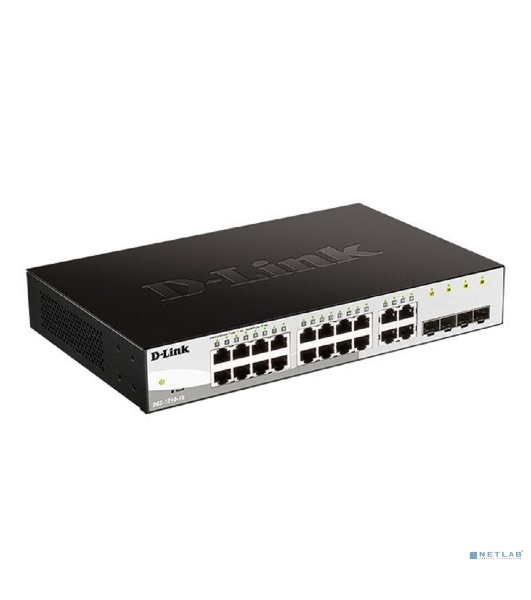 Коммутатор D-Link DGS-1210-16/G2A, 16×1 Гбит/с + 4×1 Гбит/с Combo, настраиваемый