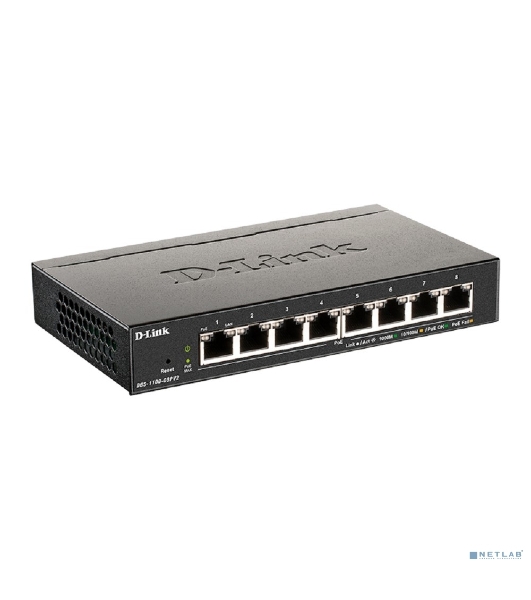 Коммутатор D-Link DGS-1100-08PV2/A4A, 8×1 Гбит/с, настраиваемый