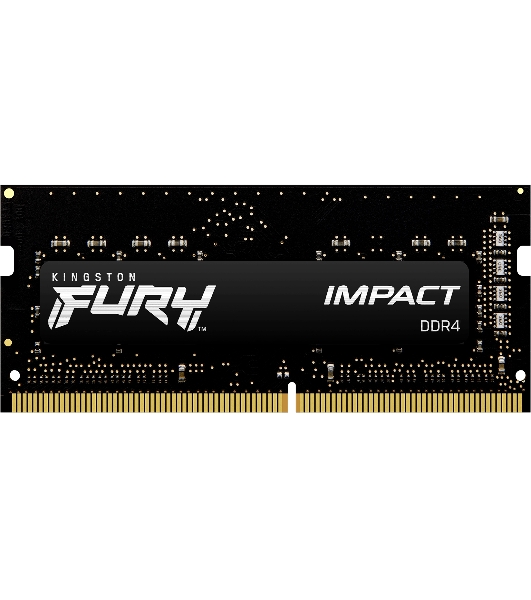 Оперативная память Kingston Fury Impact, DDR4, 8GB (1x8GB), 3200MHz, CL20, SO-DIMM
