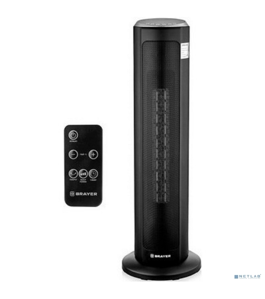 Тепловентилятор 4803BR BRAYER, 2200 Вт, LED-диспл, тайм 12 ч, 20 кв.м, пульт ДУ,вращ корп 35°